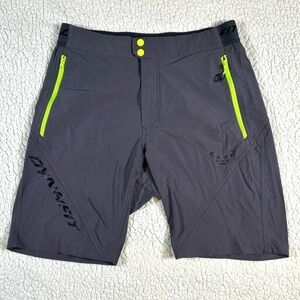 Men's Dynafit Shorts with Neon Accents, Gray Medium